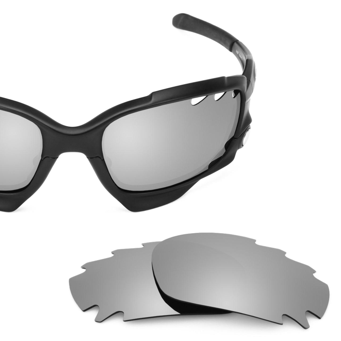 Revant replacement lenses for Oakley Racing Jacket Vented (Low Bridge Fit) Polarized Titanium