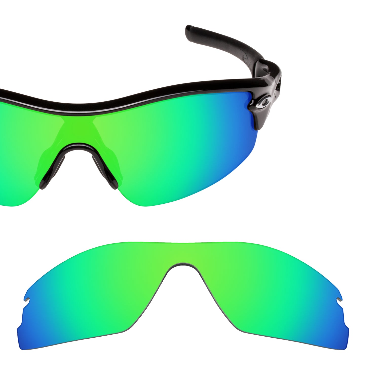 Revant replacement lenses for Oakley Radar Pitch Polarized Emerald Green