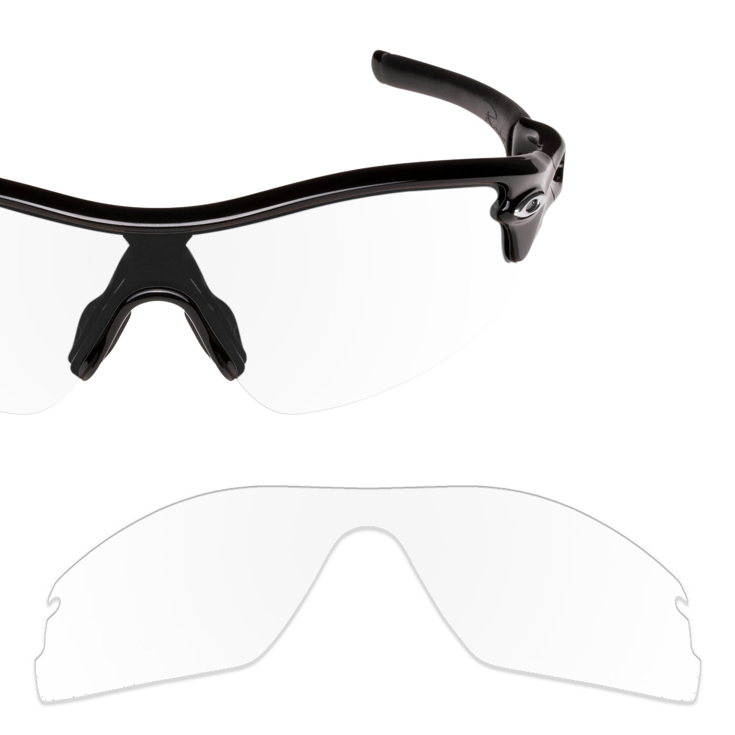 Revant replacement lenses for Oakley Radar Pitch (Low Bridge Fit) Non-Polarized Crystal Clear