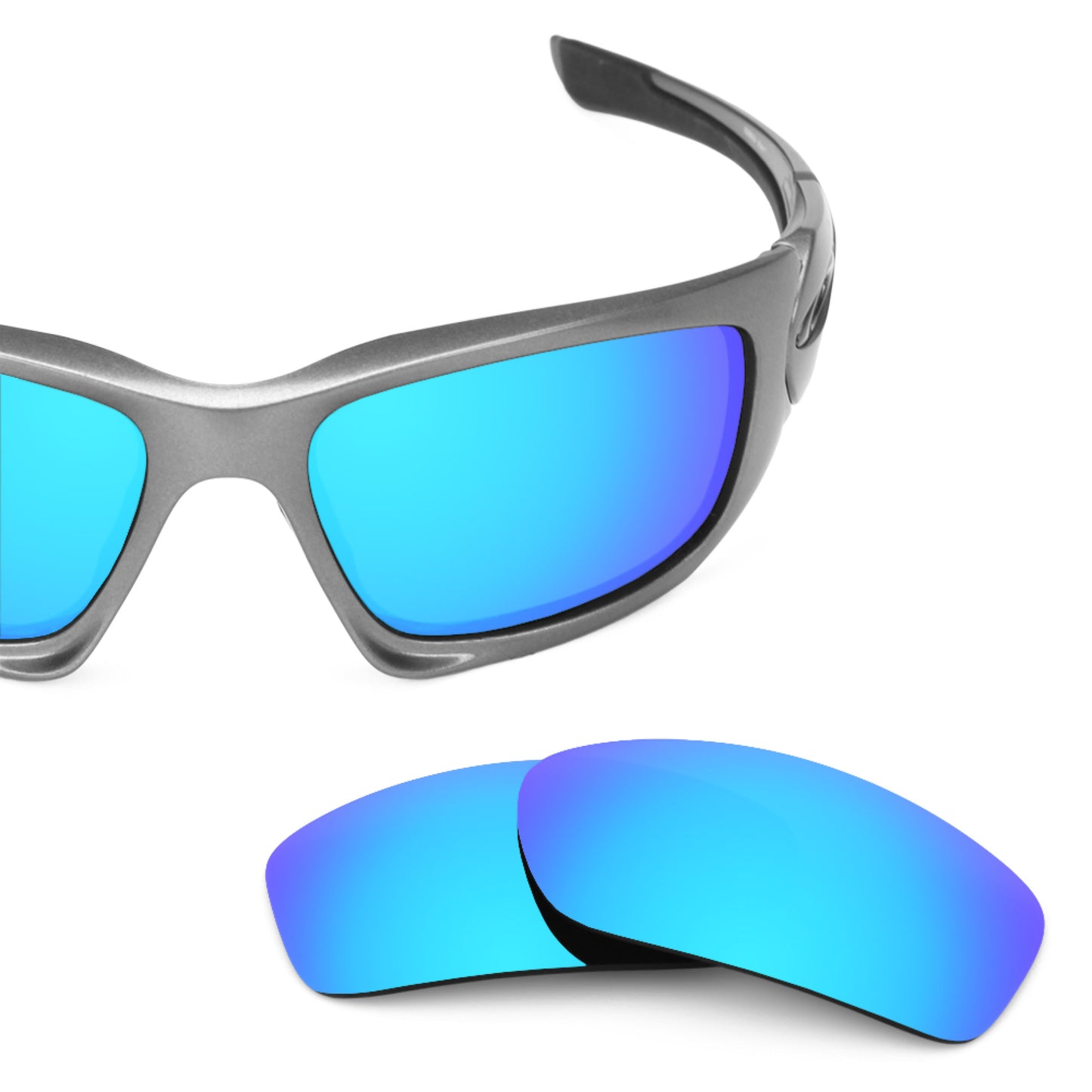 Revant replacement lenses for Oakley Scalpel (Low Bridge Fit) Polarized Ice Blue