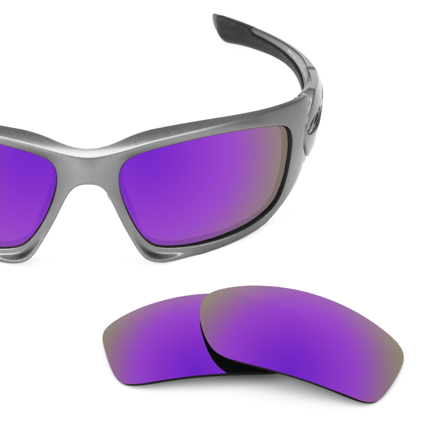 Revant replacement lenses for Oakley Scalpel (Low Bridge Fit) Elite Polarized Plasma Purple