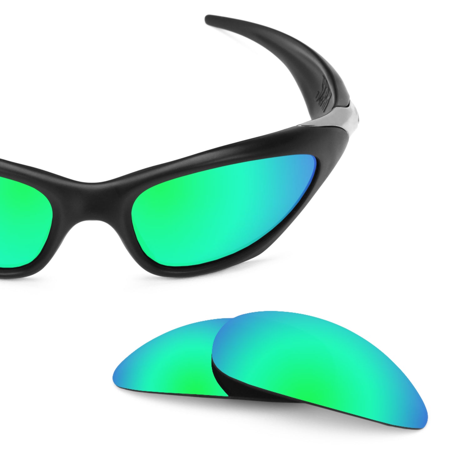 Revant replacement lenses for Oakley Scar Elite Polarized Emerald Green