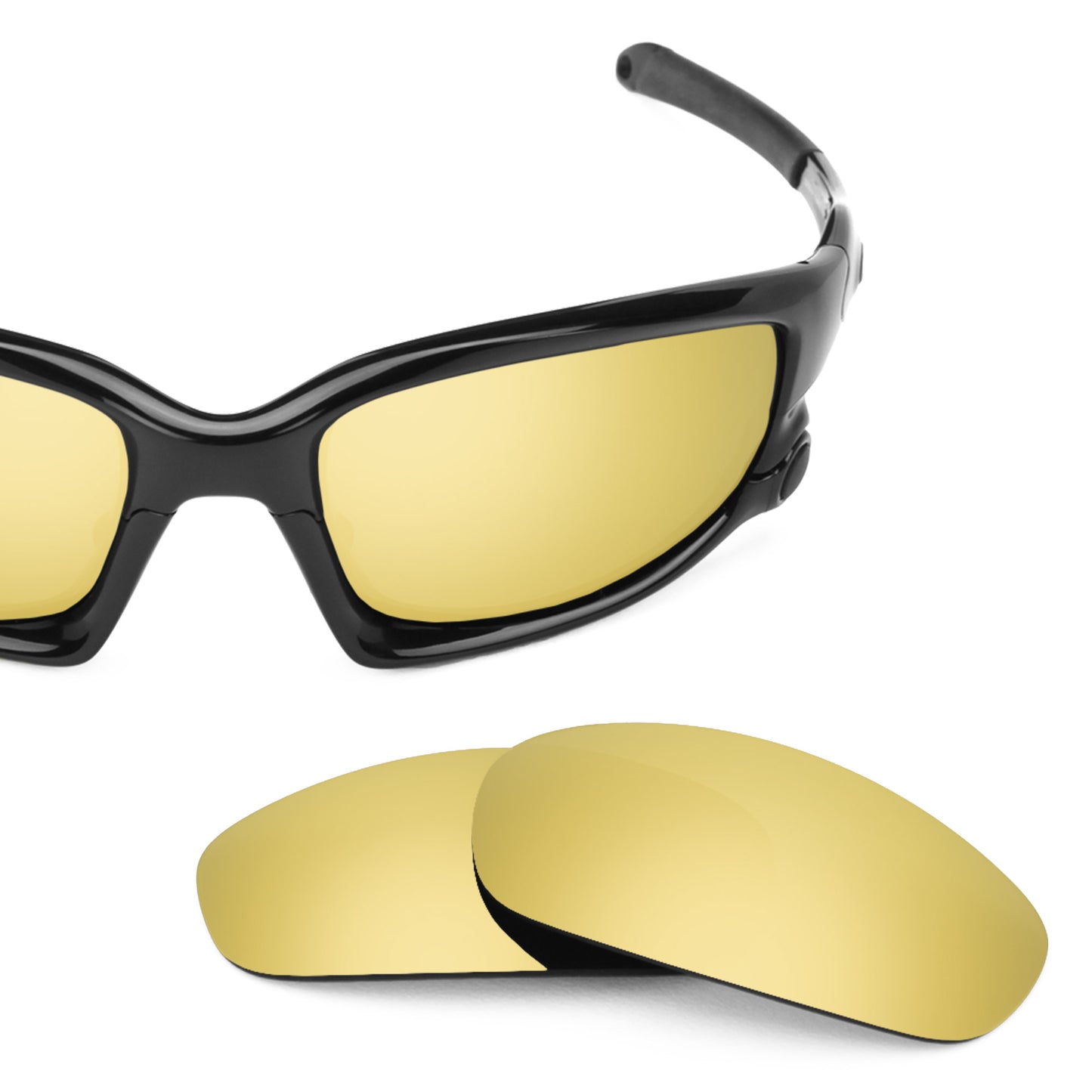 Revant replacement lenses for Oakley Split Jacket (Low Bridge Fit) Non-Polarized Flare Gold