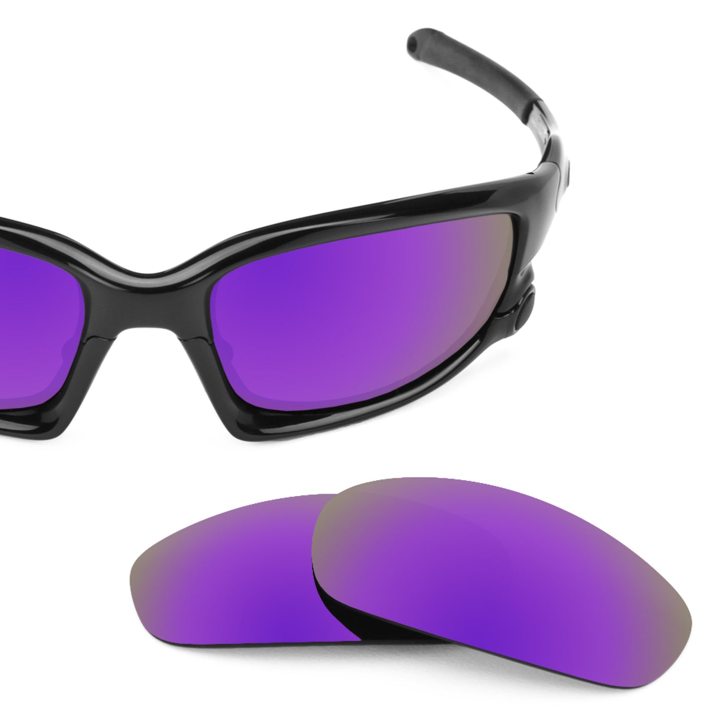 Revant replacement lenses for Oakley Split Jacket (Low Bridge Fit) Polarized Plasma Purple