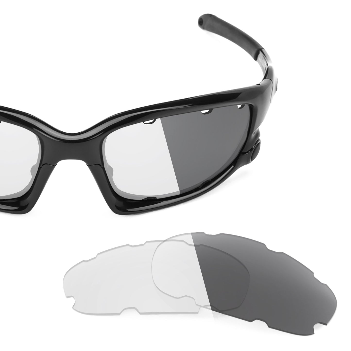 Revant replacement lenses for Oakley Split Jacket Vented Non-Polarized Adapt Gray Photochromic