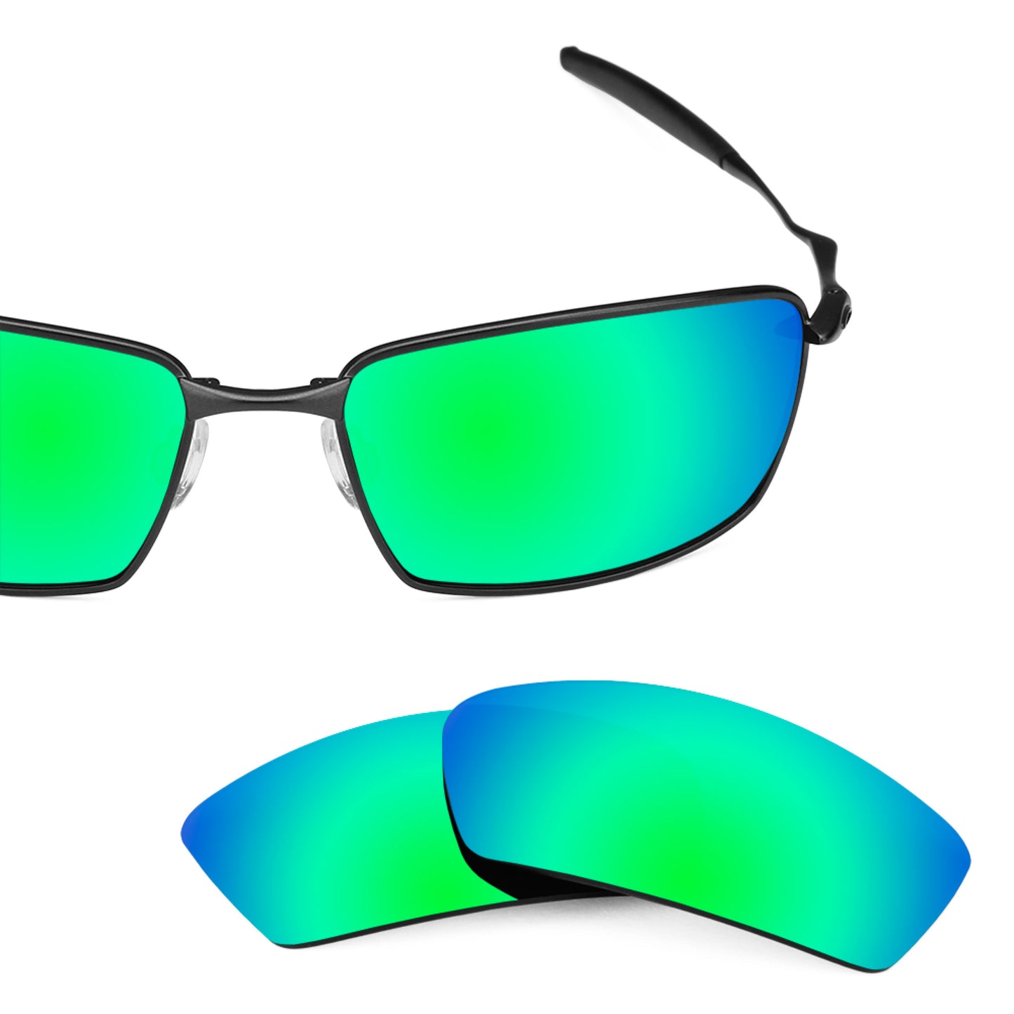Revant replacement lenses for Oakley Square Whisker Elite Polarized Emerald Green
