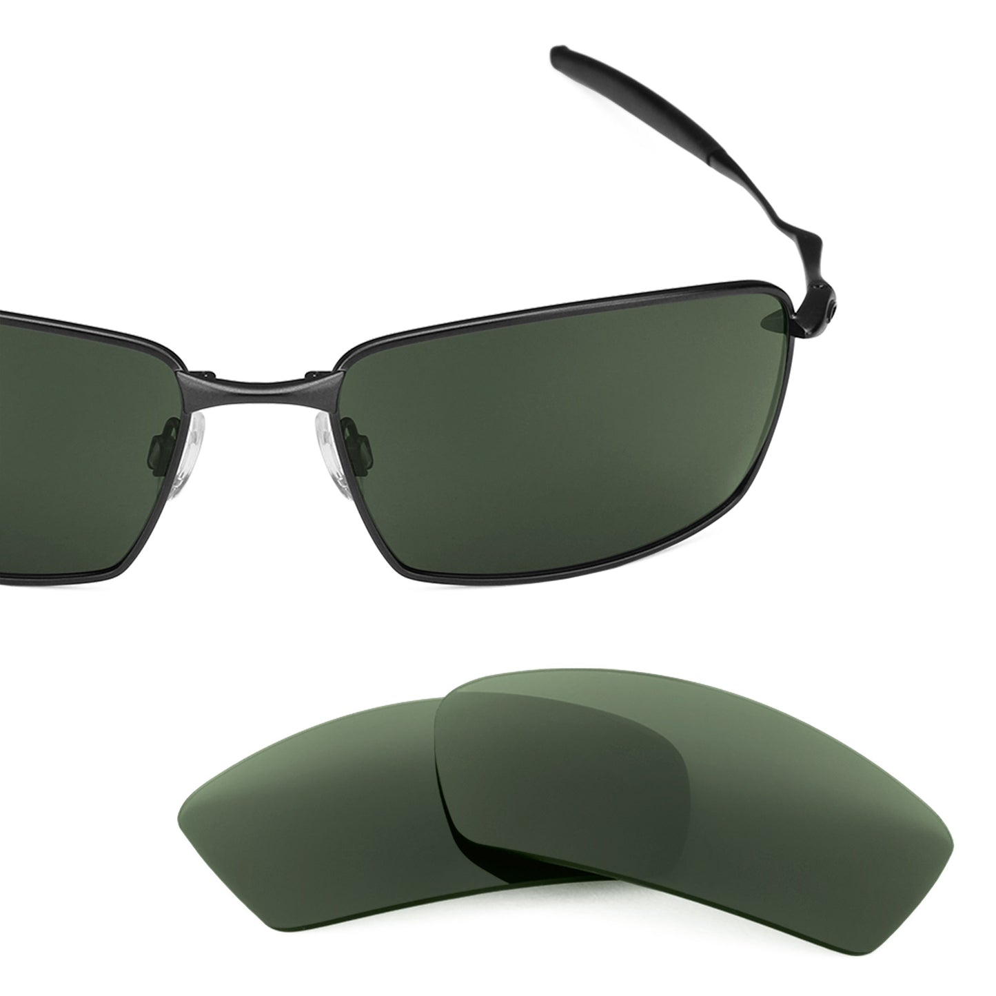 Revant replacement lenses for Oakley Square Whisker Non-Polarized Gray Green