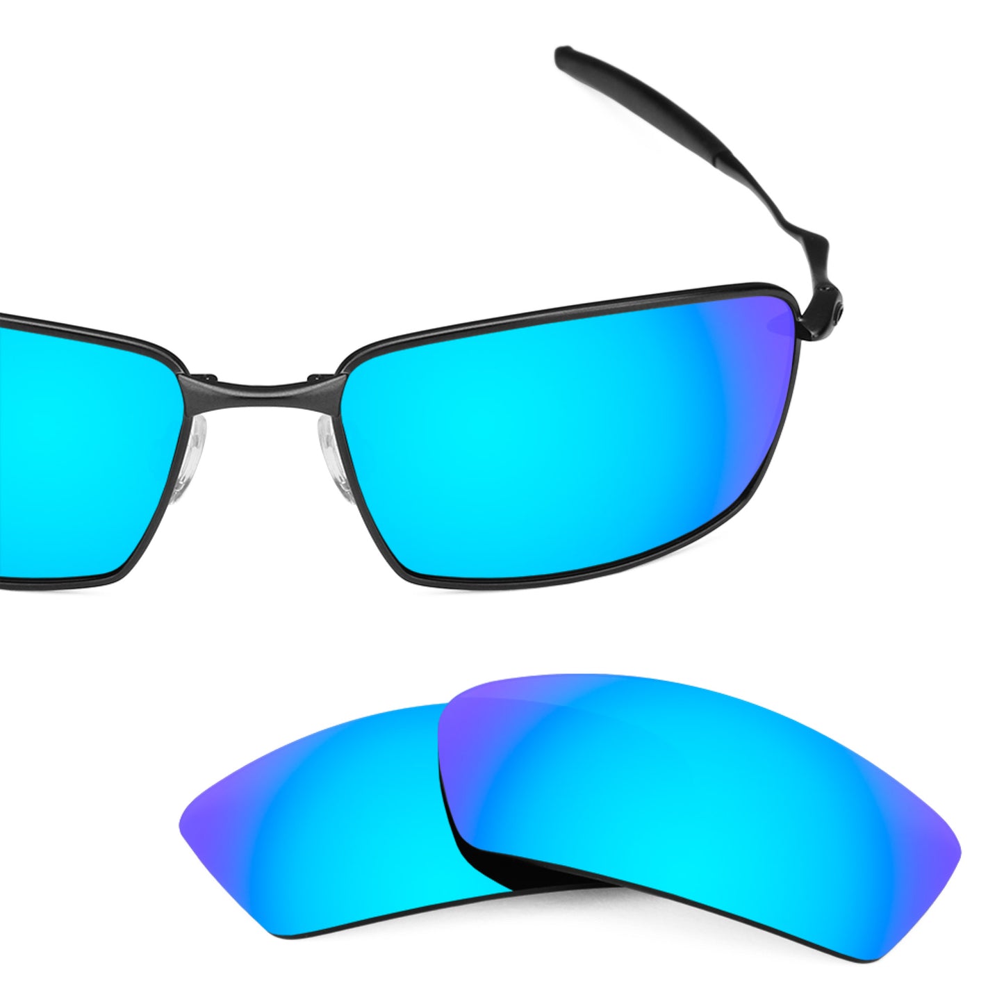 Revant replacement lenses for Oakley Square Whisker Elite Polarized Ice Blue