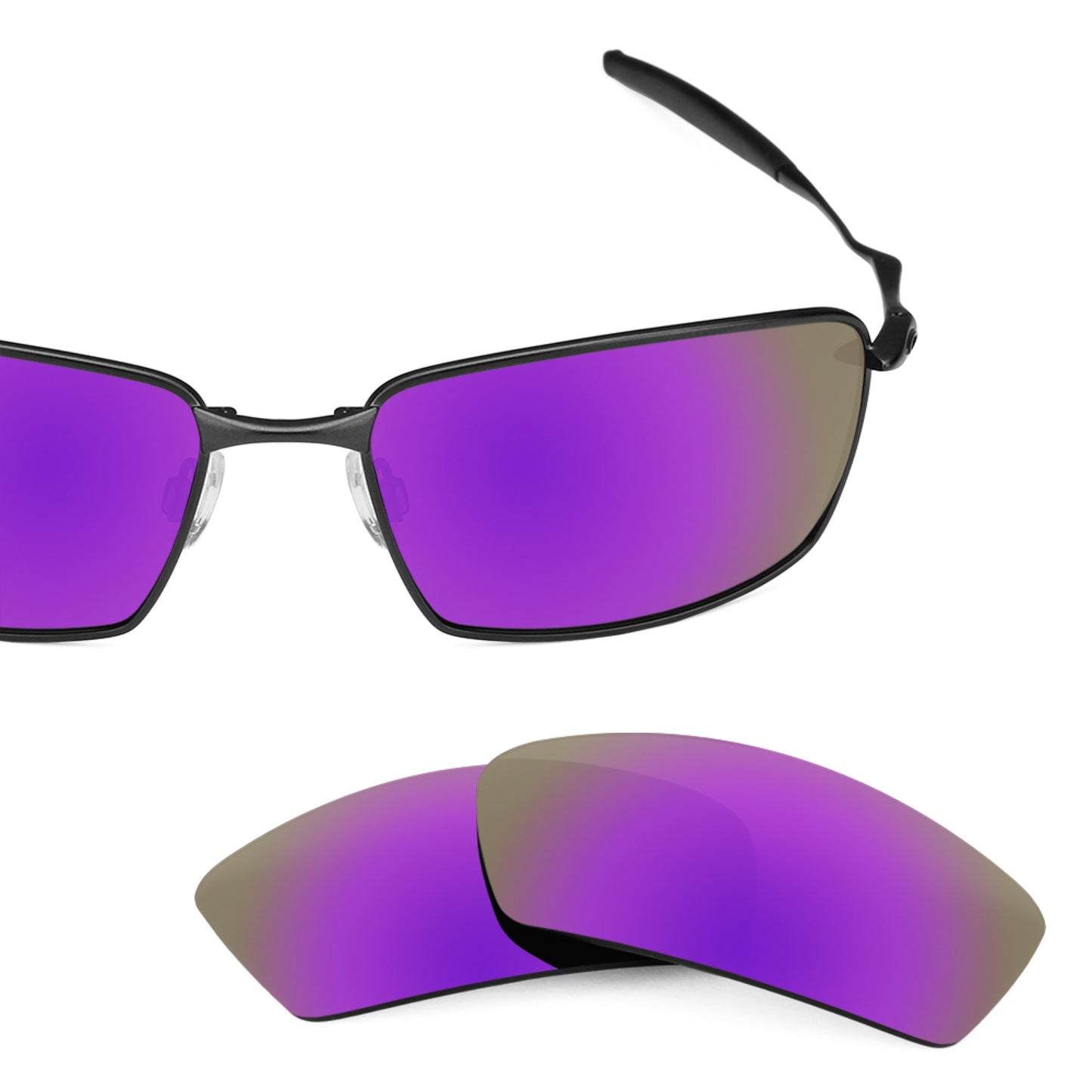 Revant replacement lenses for Oakley Square Whisker Non-Polarized Plasma Purple