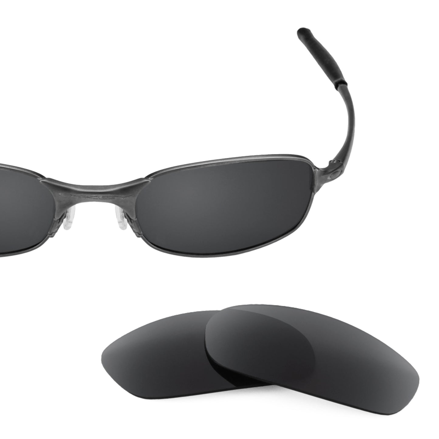 Revant replacement lenses for Oakley Square Wire 2.0 Polarized Stealth Black