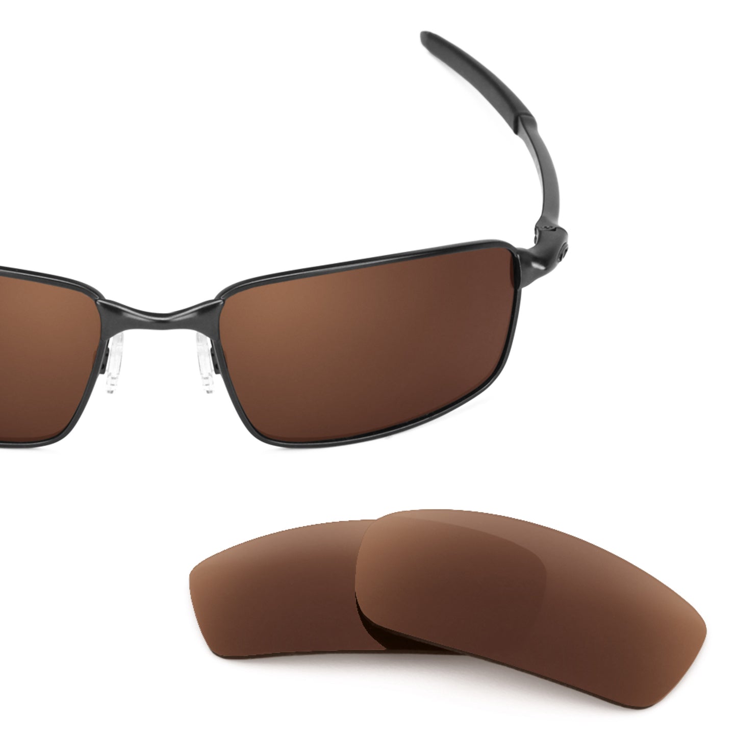 Revant replacement lenses for Oakley Square Wire New (2006) Polarized Dark Brown