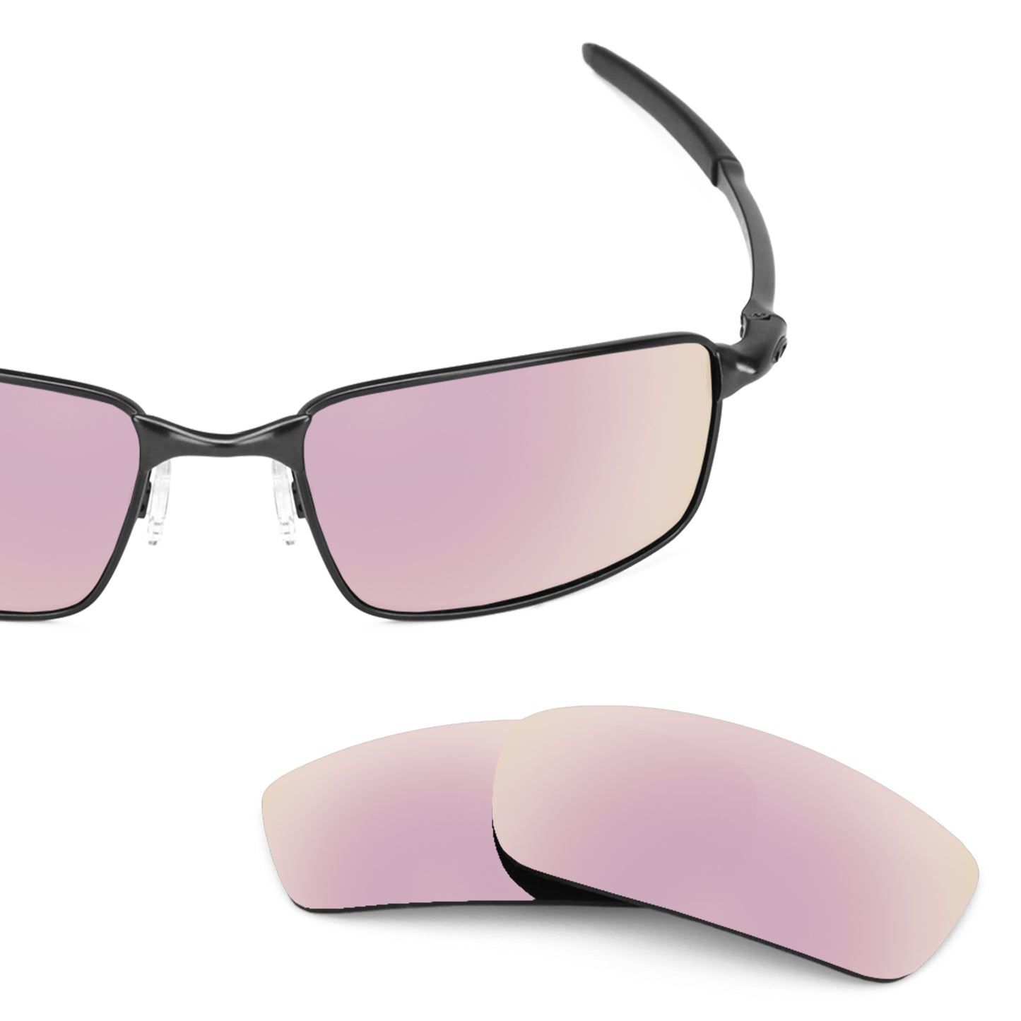 Revant replacement lenses for Oakley Square Wire New (2006) Elite Polarized Rose Gold