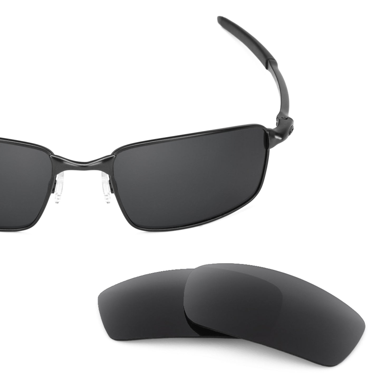 Revant replacement lenses for Oakley Square Wire New (2006) Polarized Stealth Black