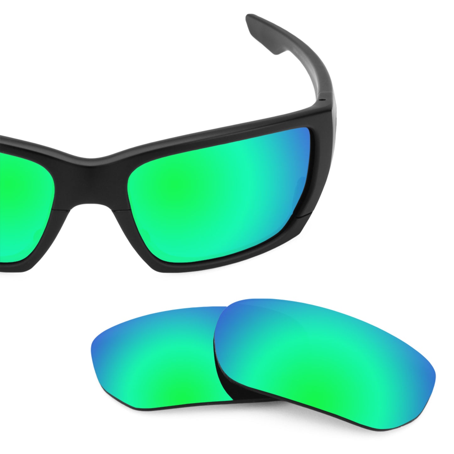 Revant replacement lenses for Oakley Style Switch Elite Polarized Emerald Green
