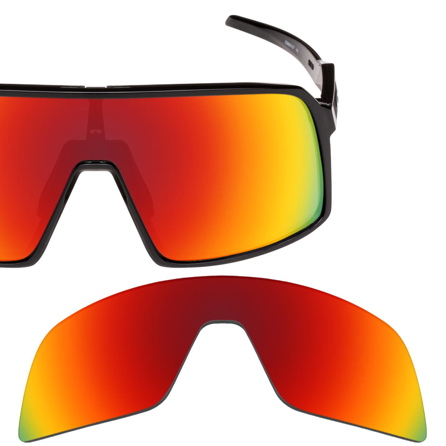 Revant replacement lenses for Oakley Sutro (Low Bridge Fit) Polarized Fire Red