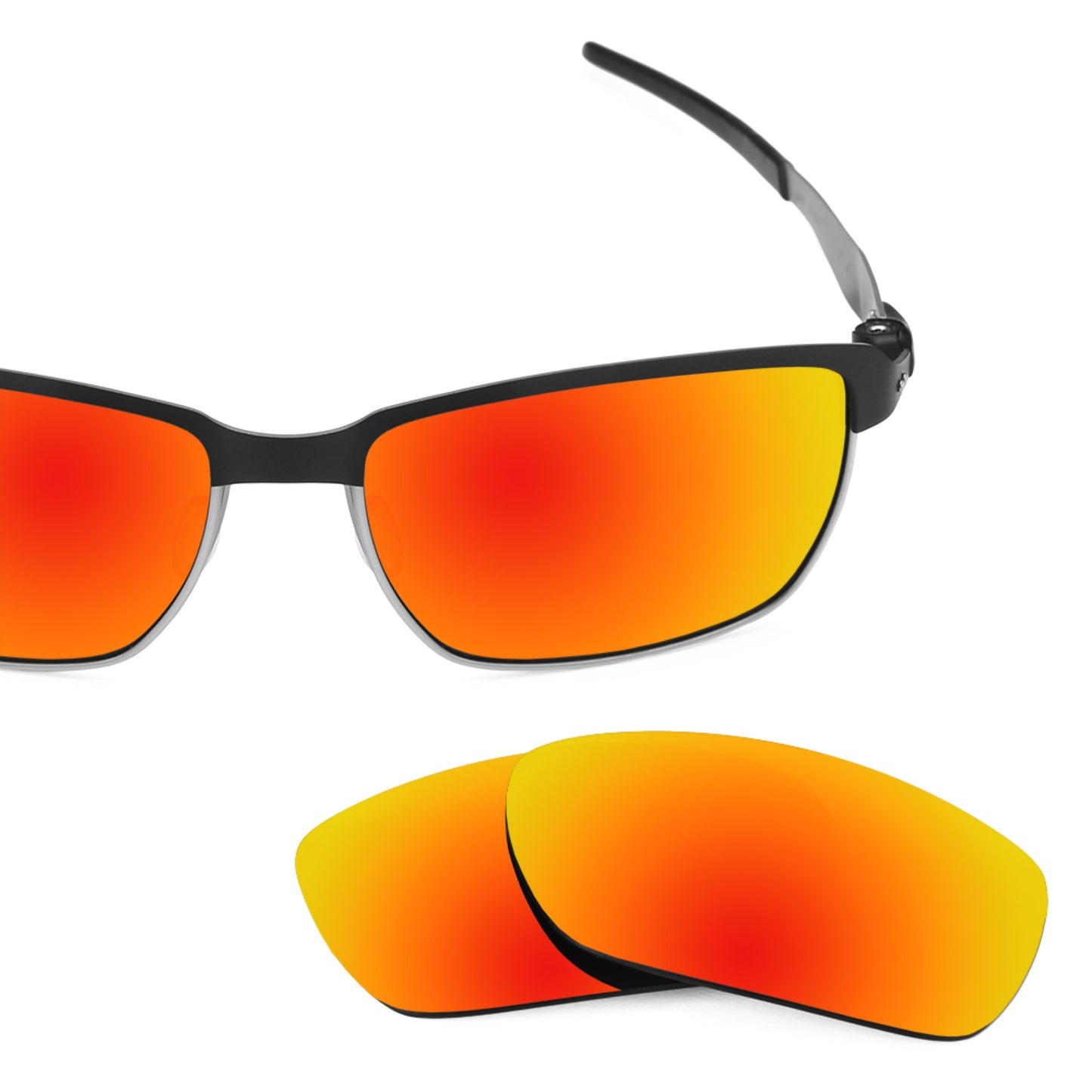 Revant replacement lenses for Oakley Tinfoil Non-Polarized Fire Red