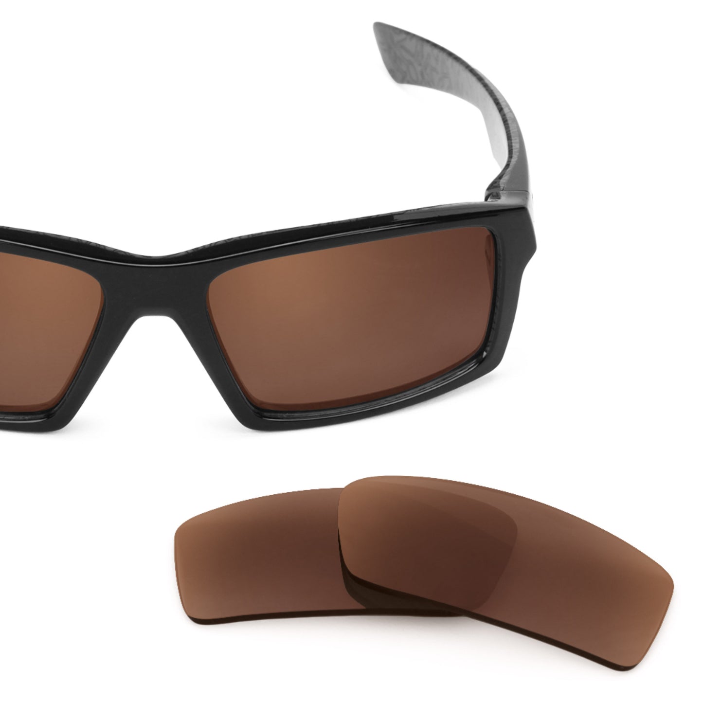 Revant replacement lenses for Oakley Twitch Polarized Dark Brown