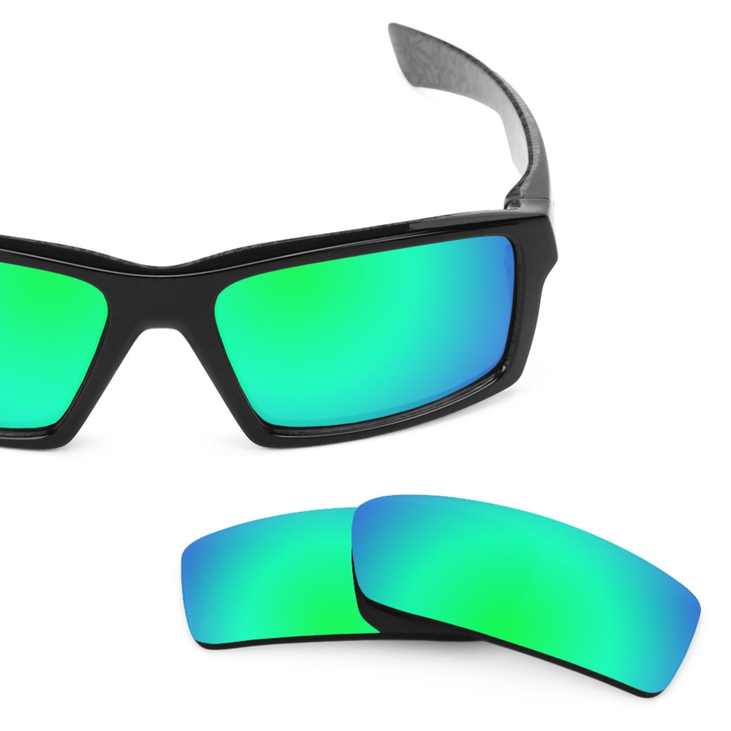 Revant replacement lenses for Oakley Twitch Polarized Emerald Green