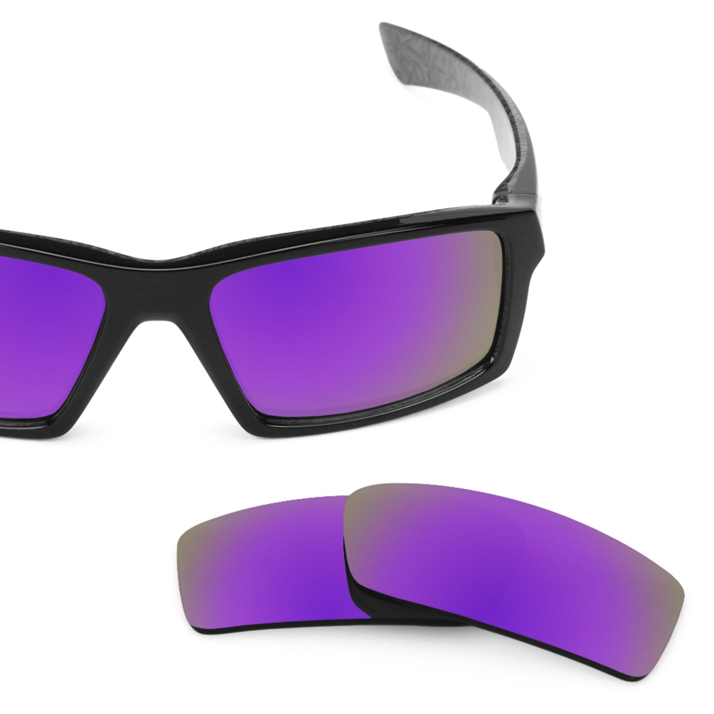 Revant replacement lenses for Oakley Twitch Elite Polarized Plasma Purple