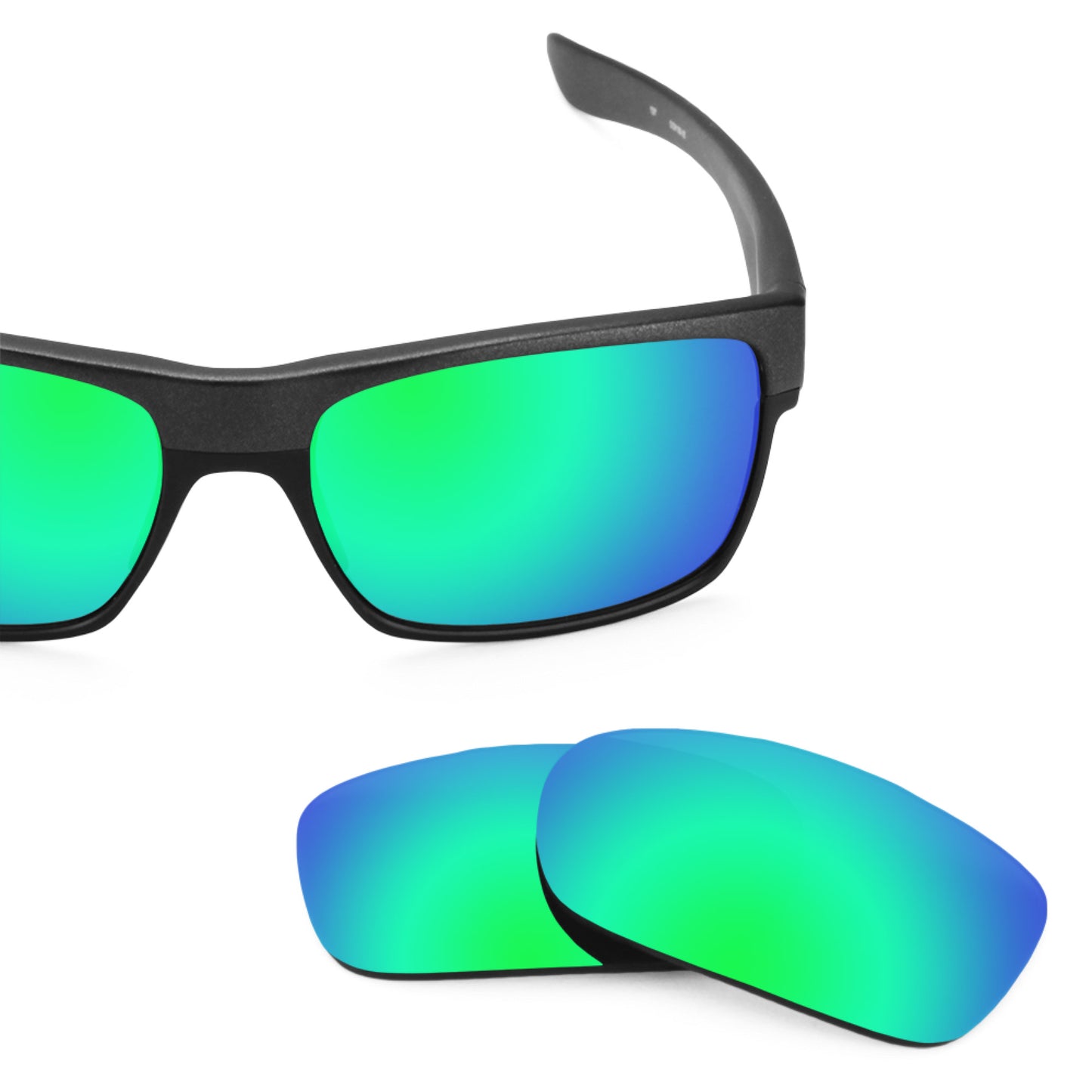 Revant replacement lenses for Oakley TwoFace Elite Polarized Emerald Green