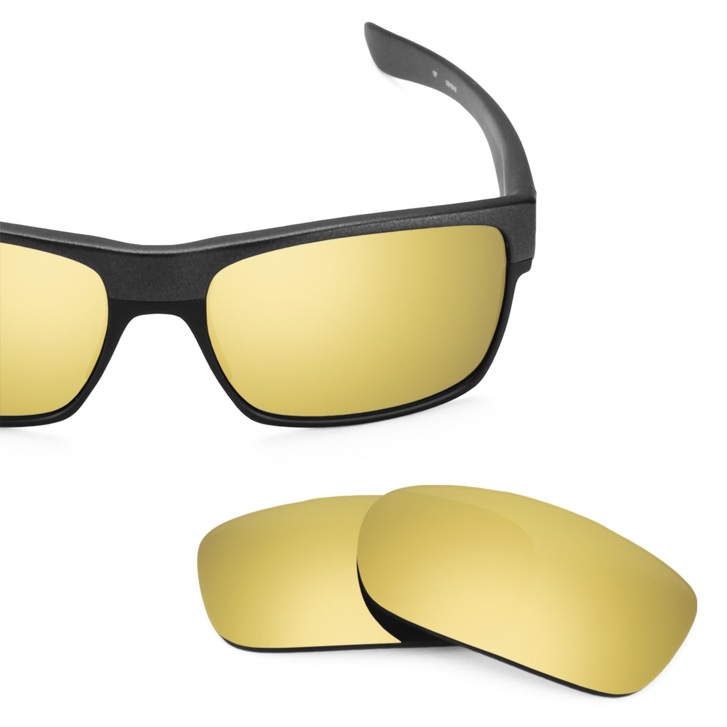 Revant replacement lenses for Oakley TwoFace Elite Polarized Flare Gold