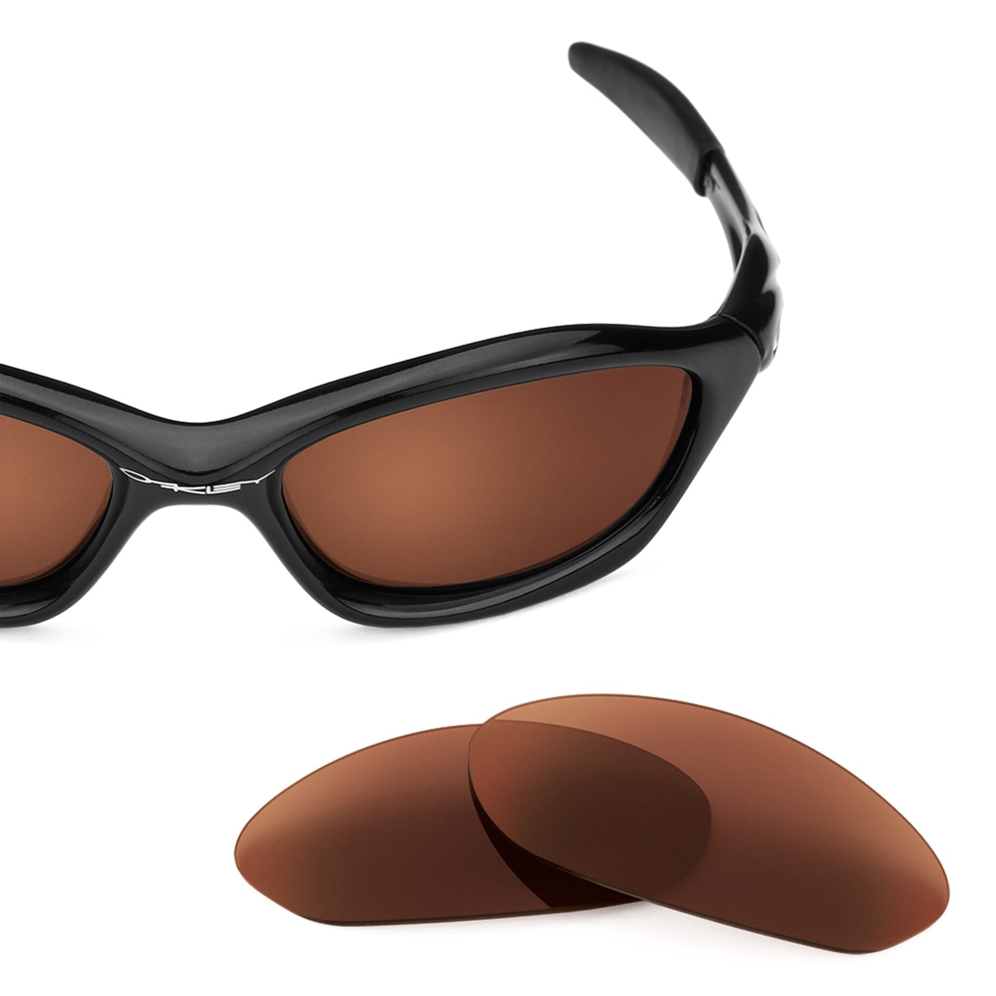 Revant replacement lenses for Oakley Unknown Elite Polarized Dark Brown