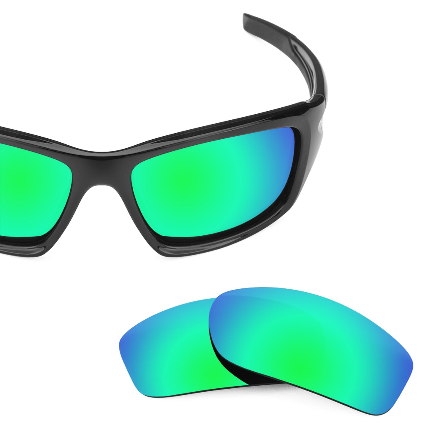 Revant replacement lenses for Oakley Valve Elite Polarized Emerald Green