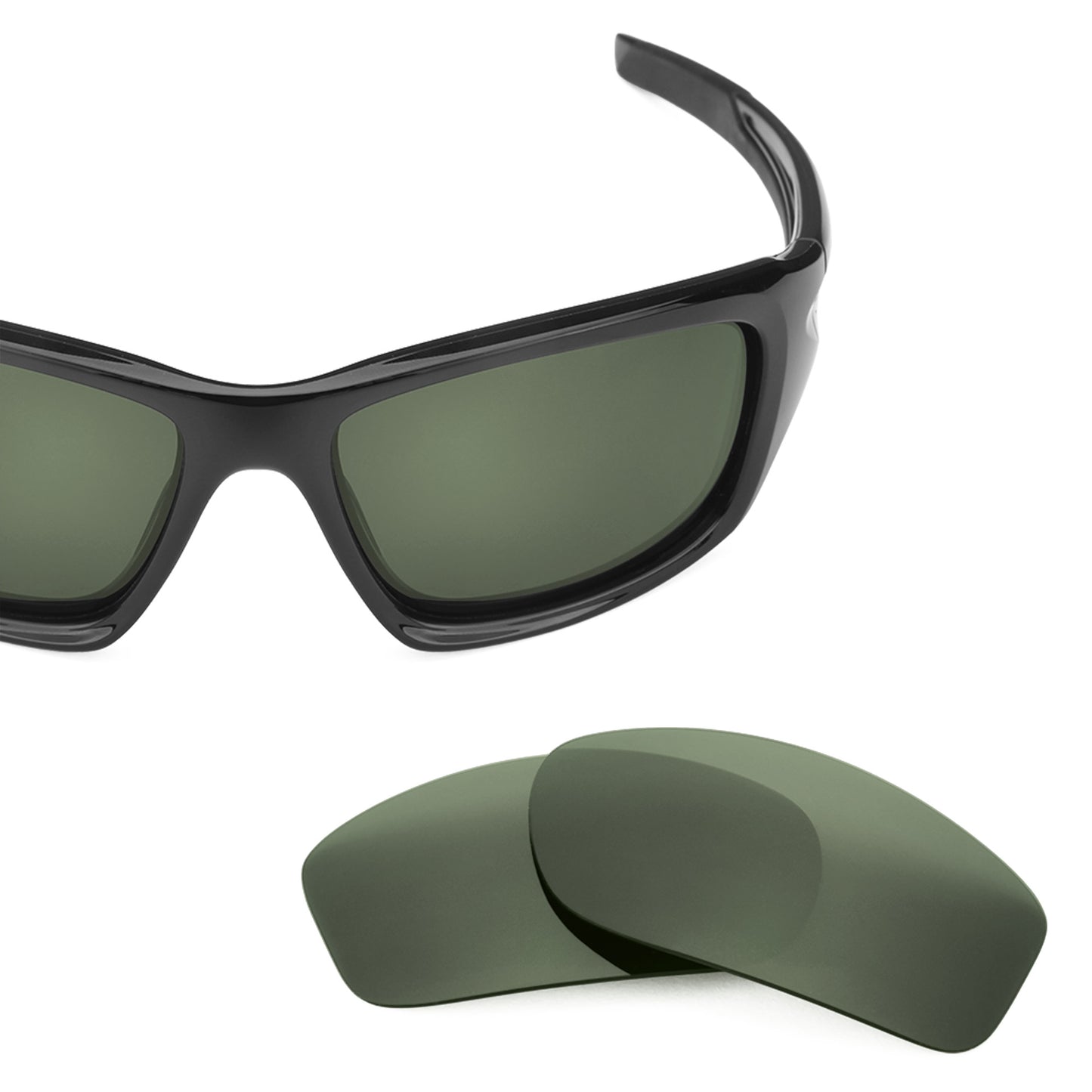 Revant replacement lenses for Oakley Valve Elite Polarized Gray Green