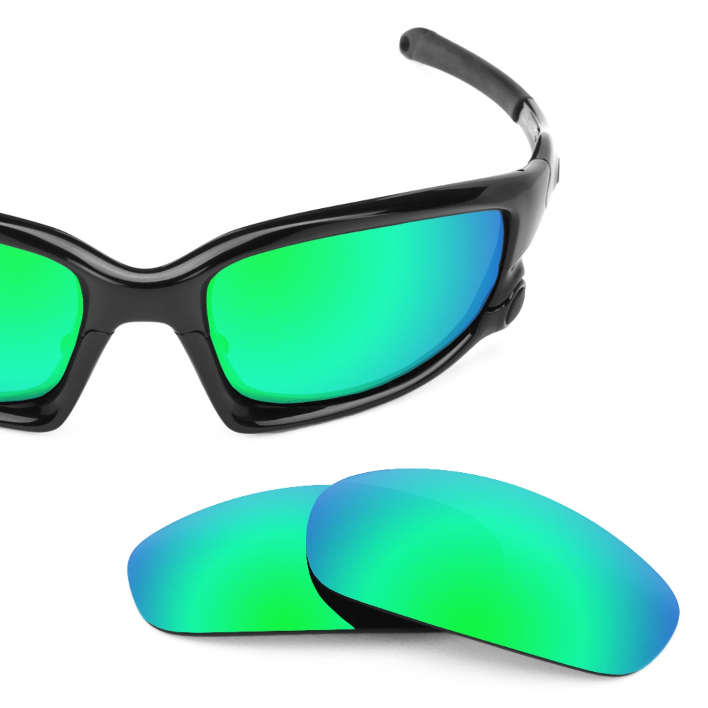 Revant replacement lenses for Oakley Wind Jacket Elite Polarized Emerald Green