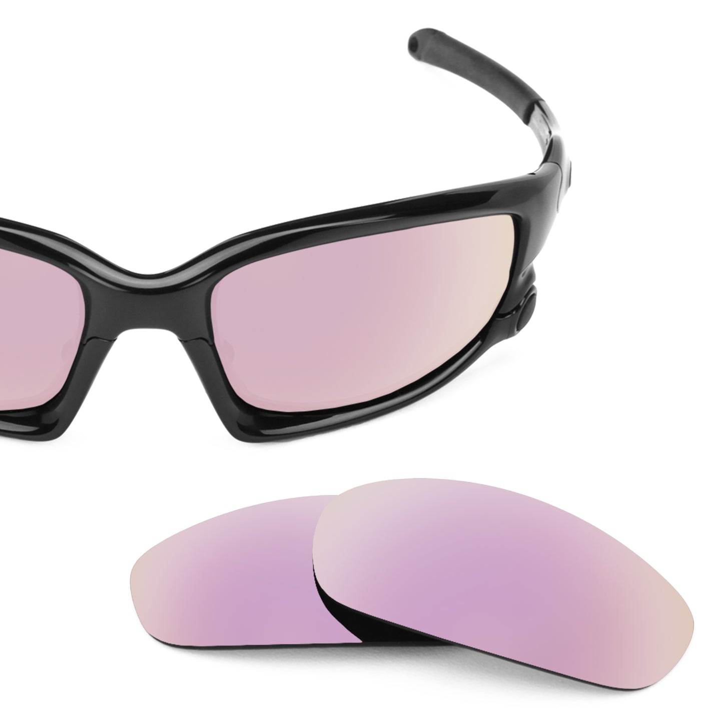 Revant replacement lenses for Oakley Wind Jacket (Low Bridge Fit) Non-Polarized Rose Gold