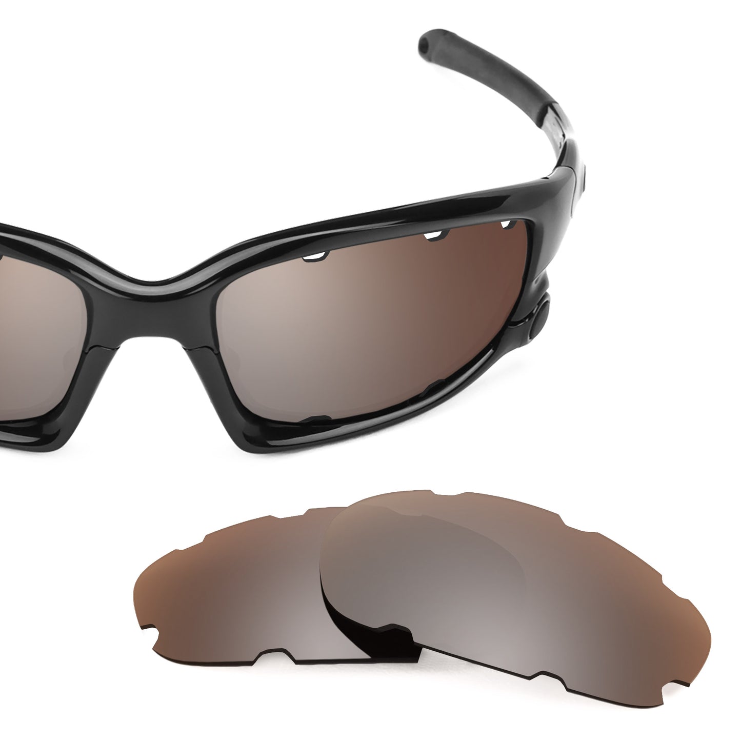 Revant replacement lenses for Oakley Wind Jacket Vented Non-Polarized Flash Bronze