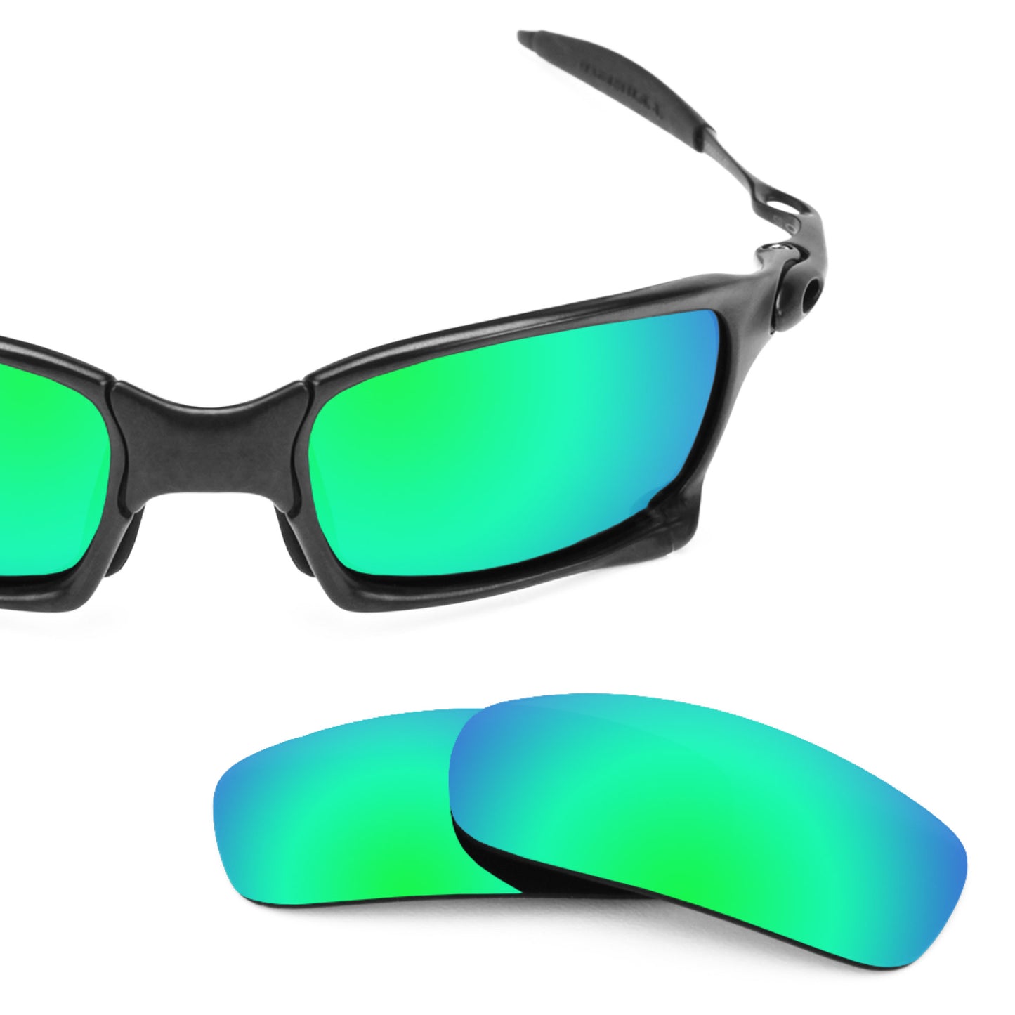 Revant replacement lenses for Oakley X Squared Polarized Emerald Green