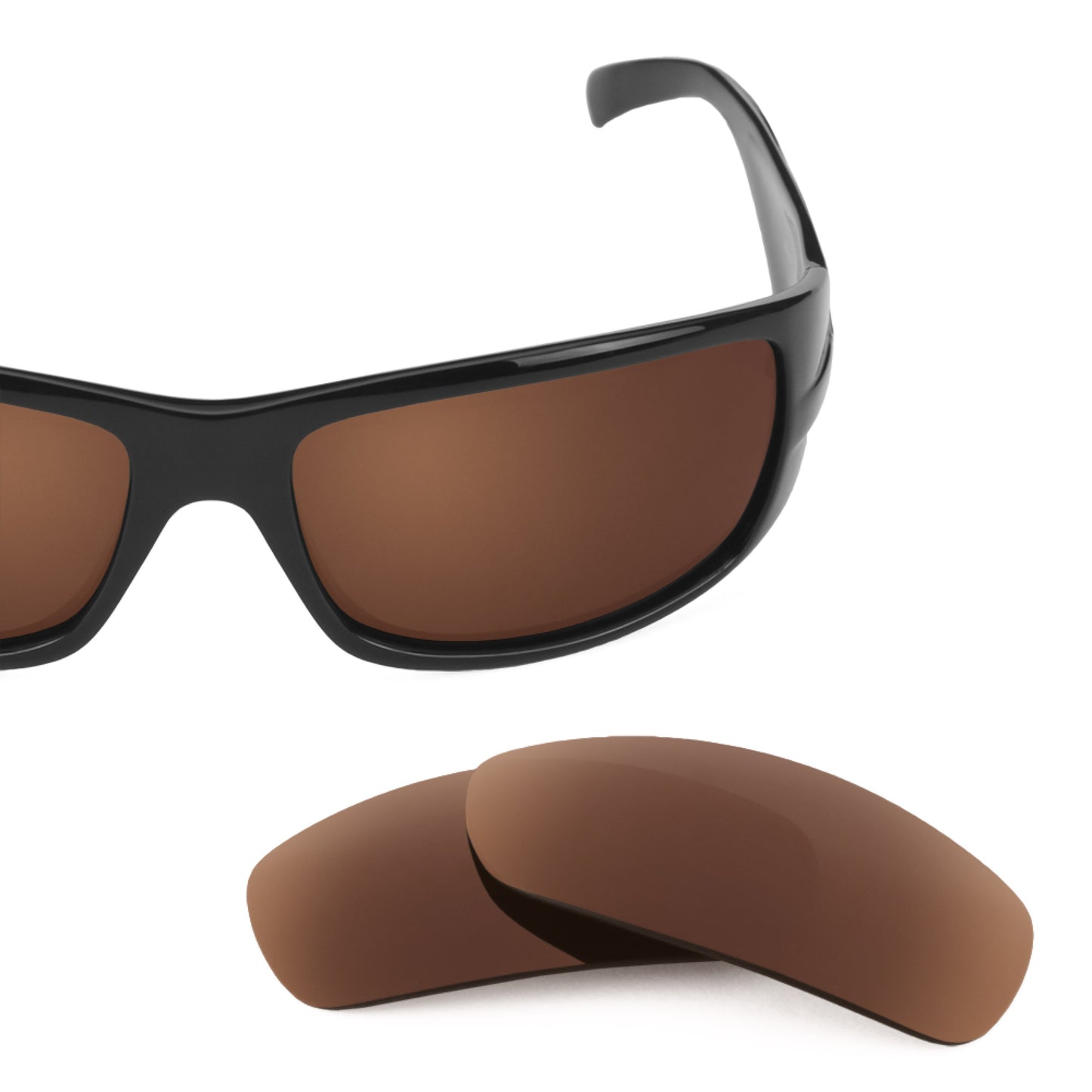 Revant replacement lenses for Ray-Ban RB4057 61mm Polarized Dark Brown