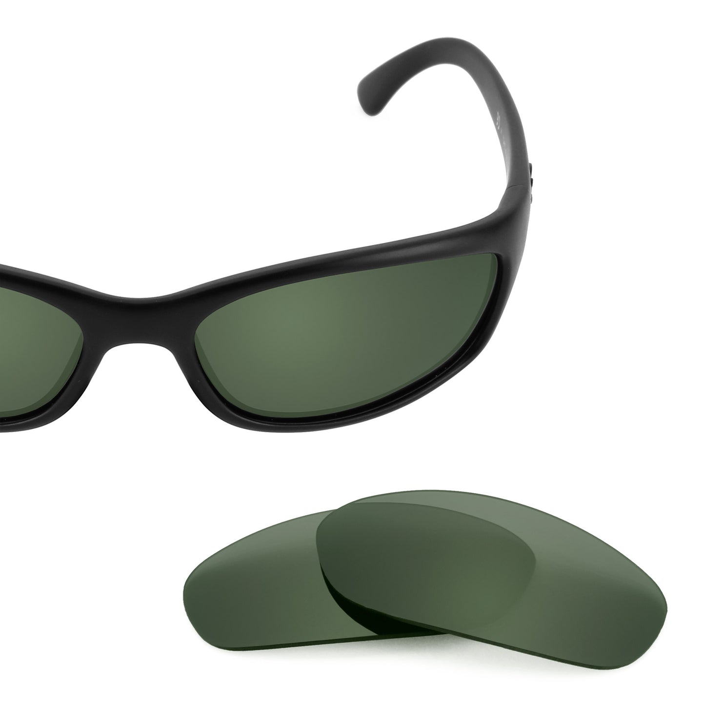 Revant replacement lenses for Ray-Ban RB4115 57mm Elite Polarized Gray Green