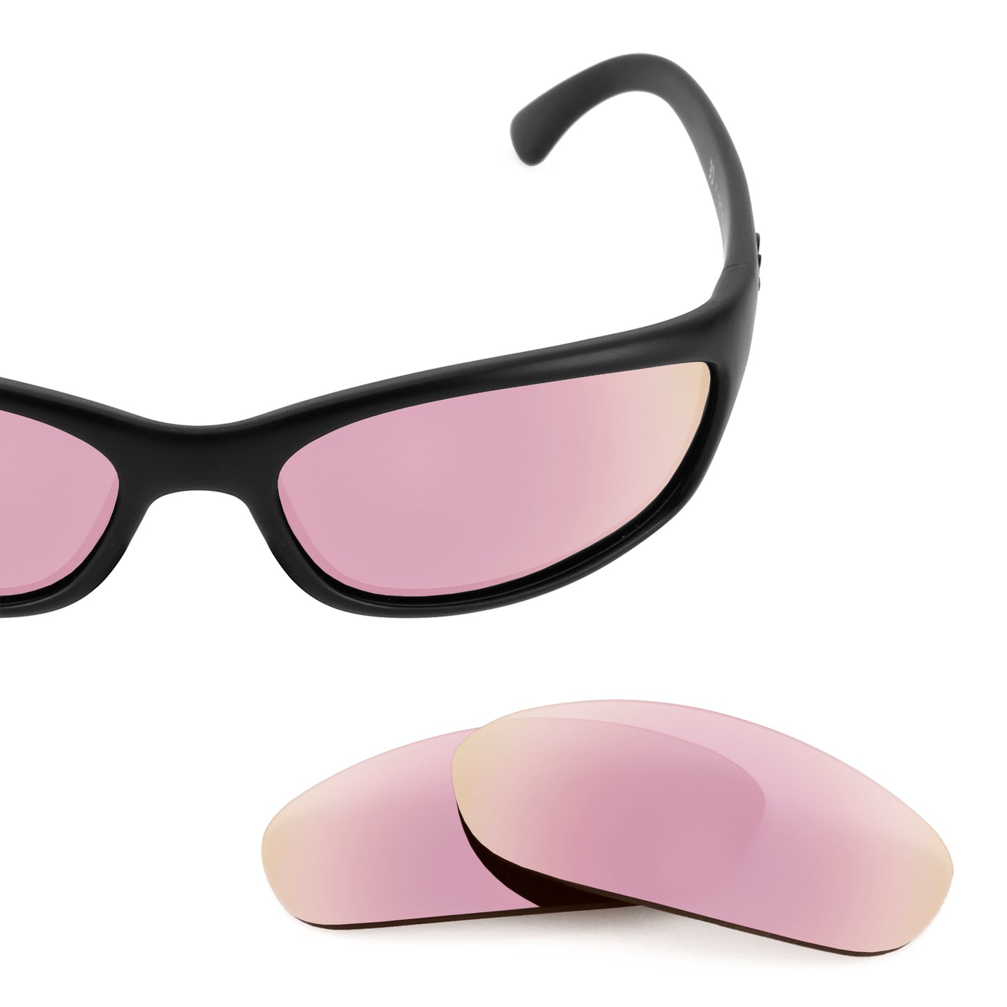 Revant replacement lenses for Ray-Ban RB4115 57mm Polarized Rose Gold