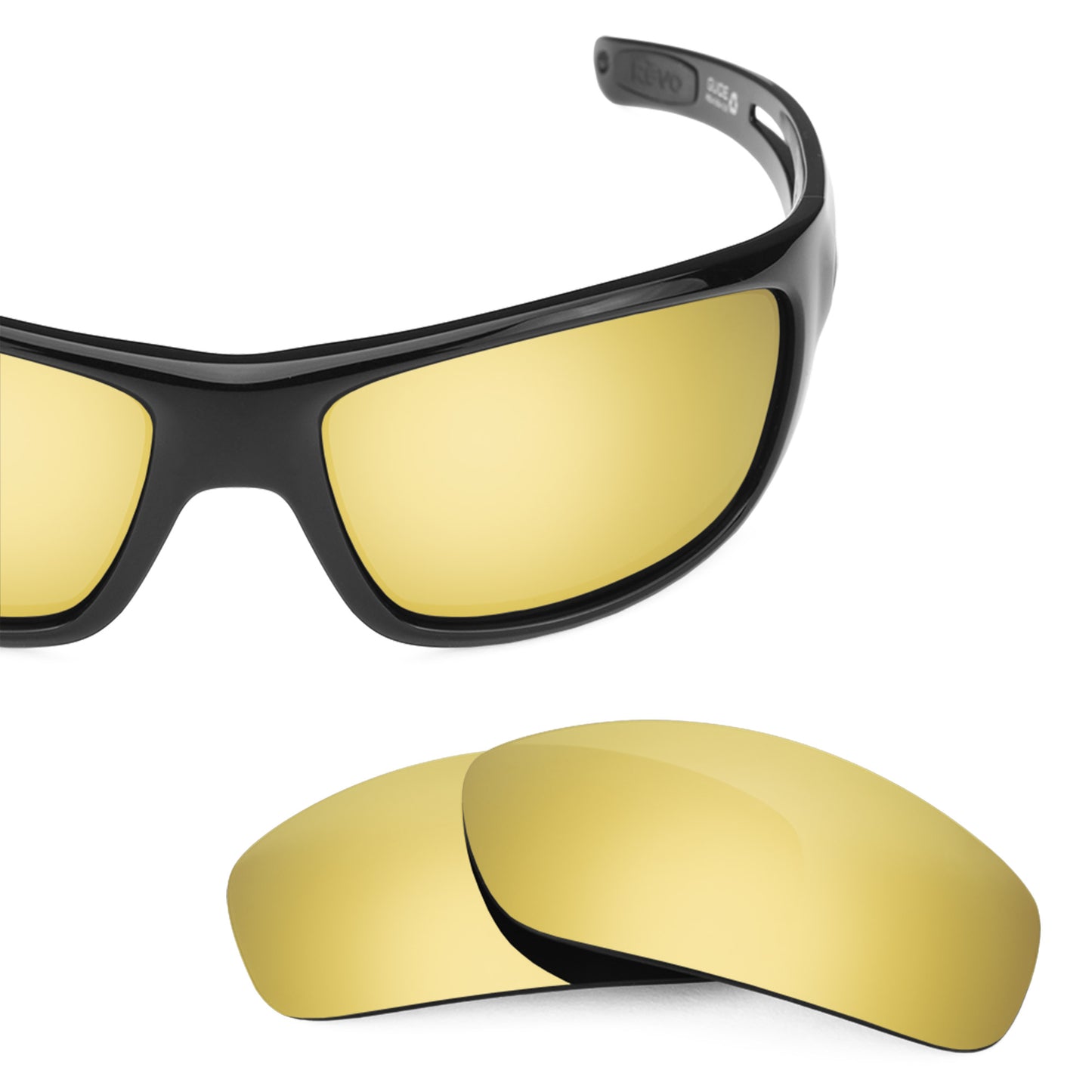 Revant replacement lenses for Revo Guide RE4054 Non-Polarized Flare Gold