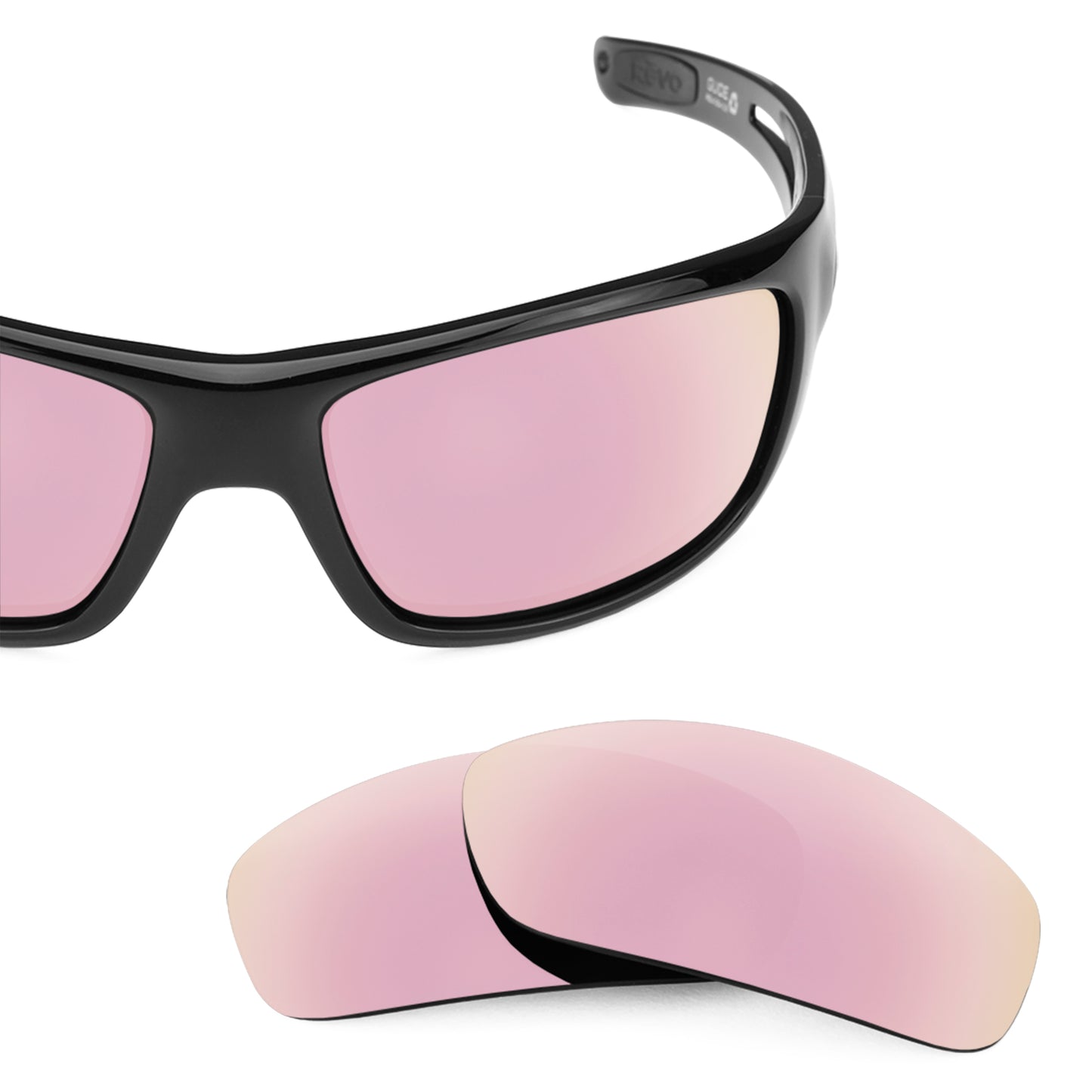 Revant replacement lenses for Revo Guide RE4054 Non-Polarized Rose Gold