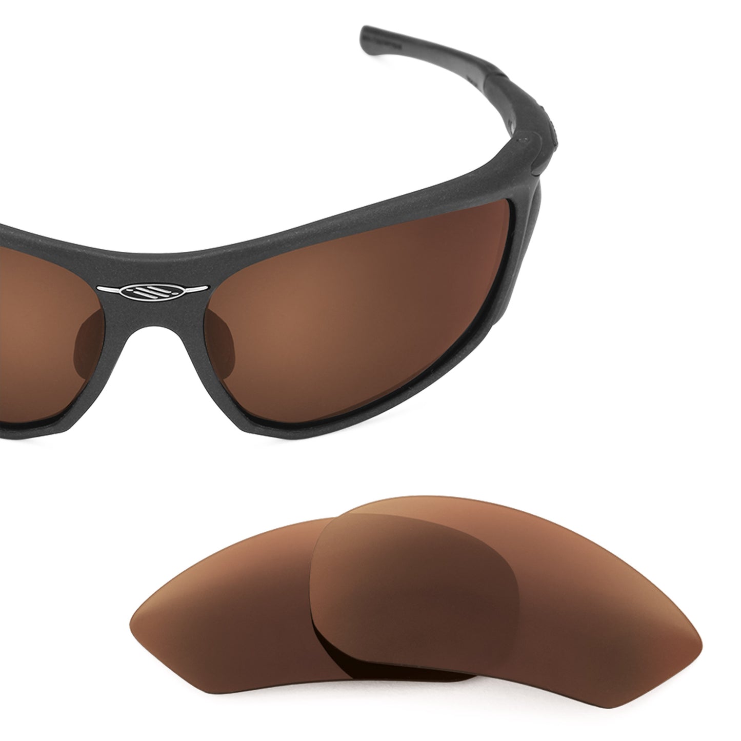 Revant replacement lenses for Rudy Project Zyon Elite Polarized Dark Brown