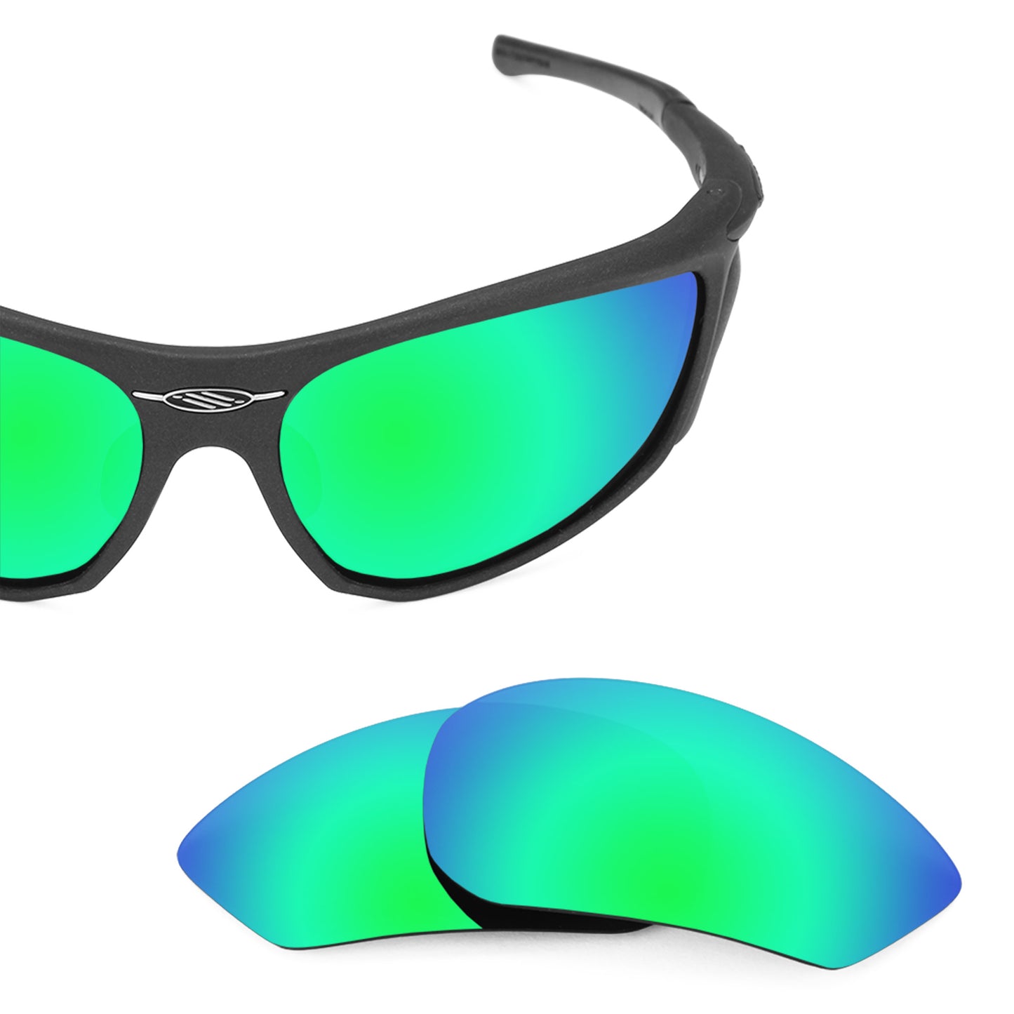 Revant replacement lenses for Rudy Project Zyon Polarized Emerald Green