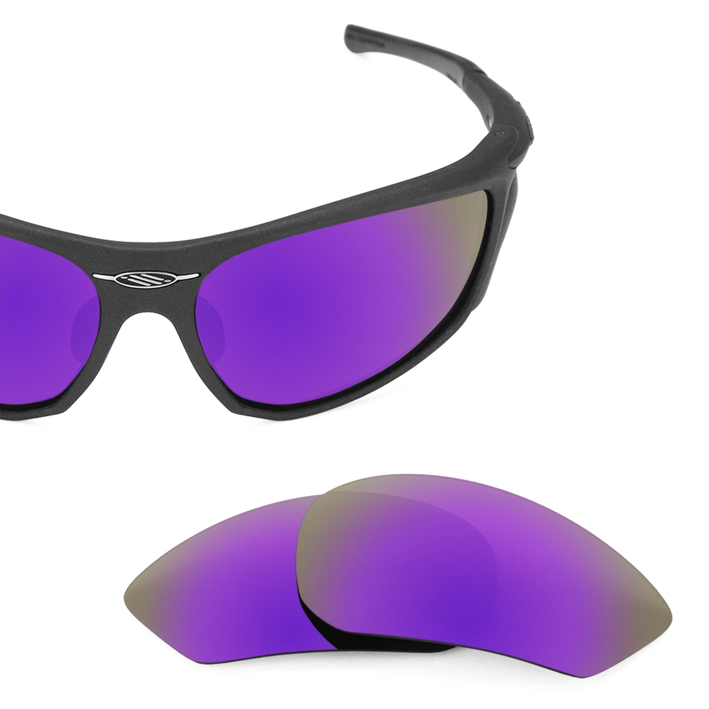 Revant replacement lenses for Rudy Project Zyon Polarized Plasma Purple