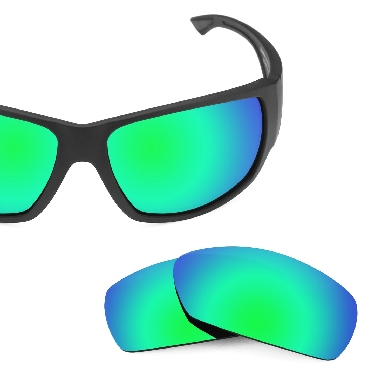 Revant replacement lenses for Smith Dockside Non-Polarized Emerald Green