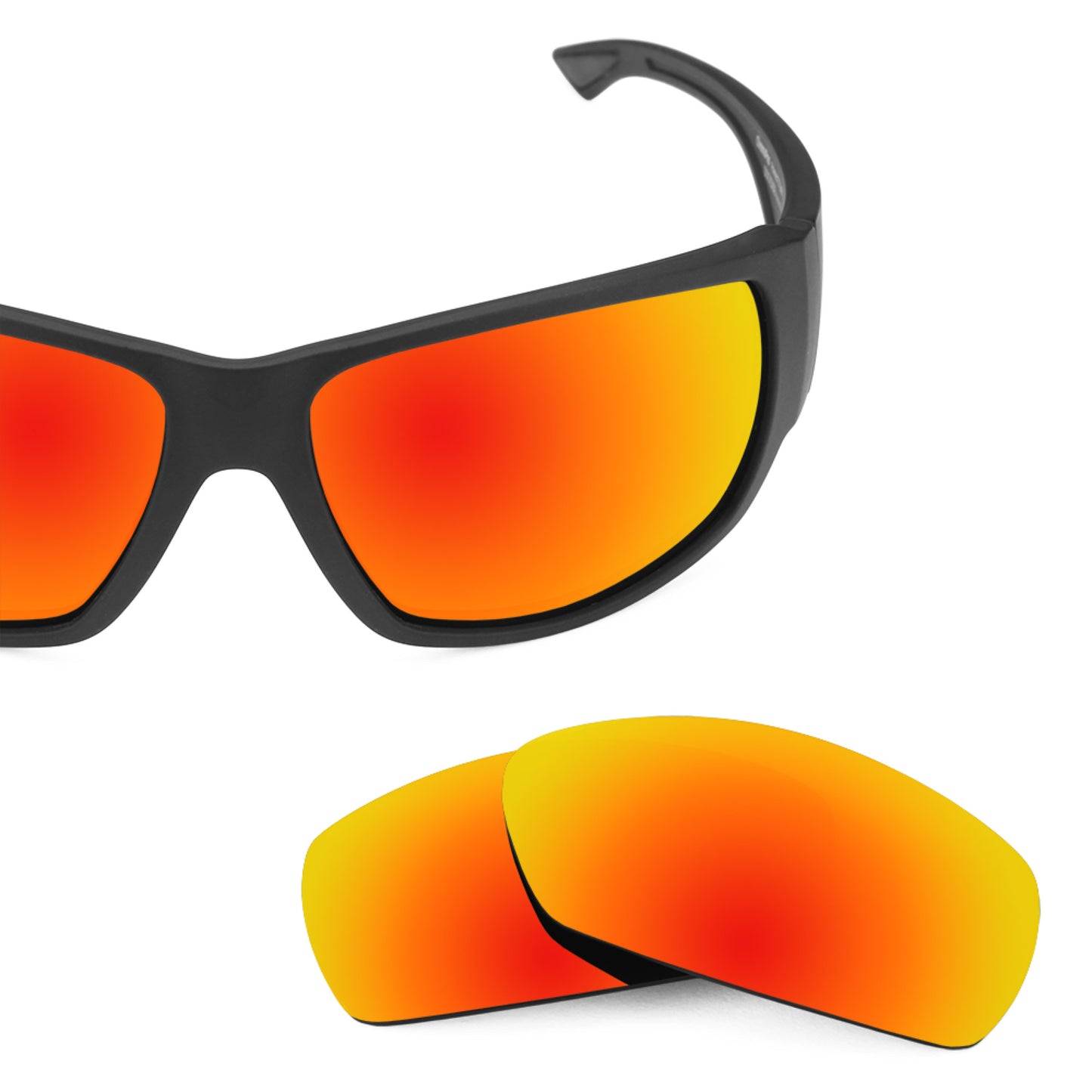 Revant replacement lenses for Smith Dockside Non-Polarized Fire Red