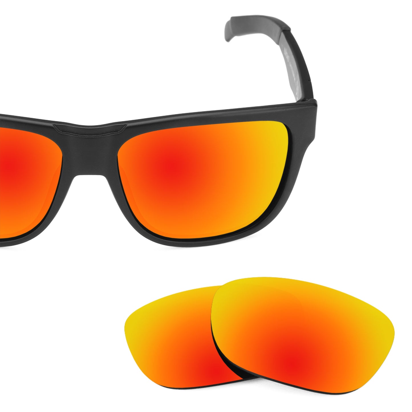 Revant replacement lenses for Smith Lowdown Non-Polarized Fire Red