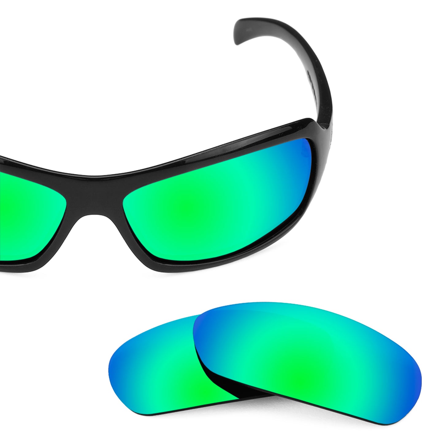 Revant replacement lenses for Smith Method Non-Polarized Emerald Green