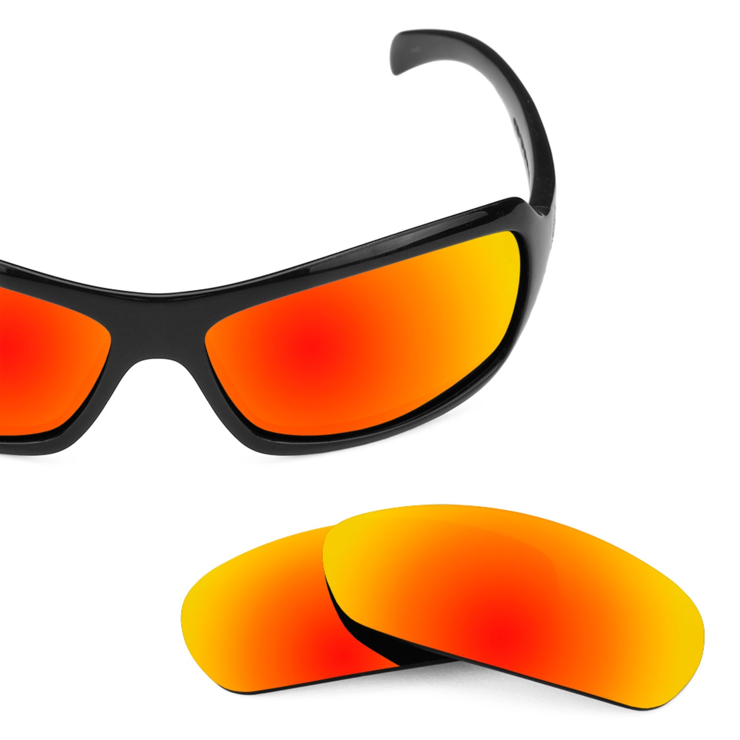 Revant replacement lenses for Smith Method Non-Polarized Fire Red