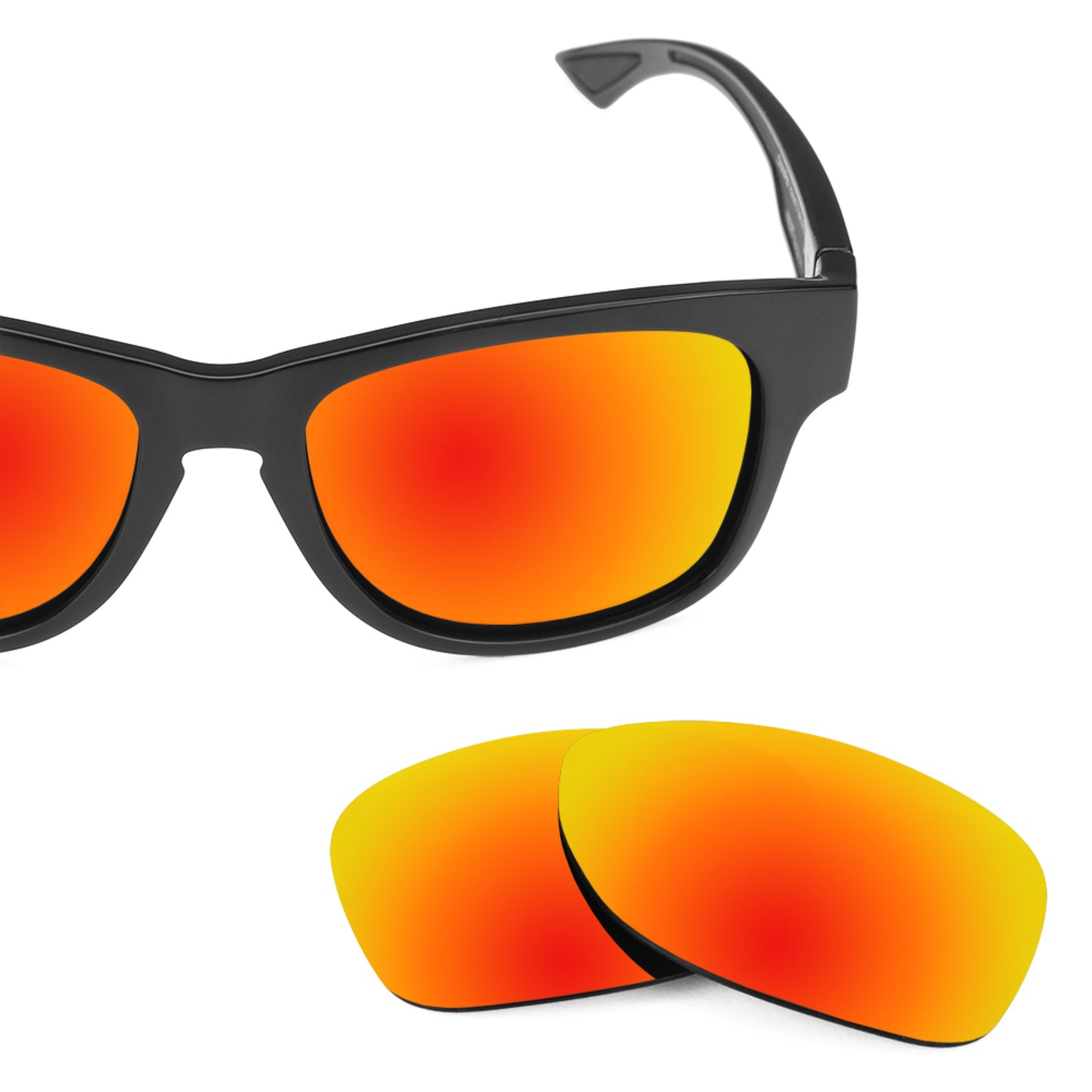 Revant replacement lenses for Smith Wayward Non-Polarized Fire Red