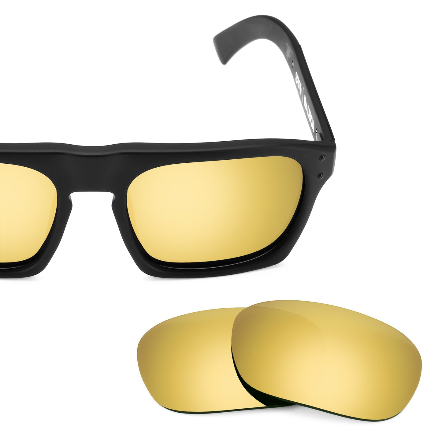 Revant replacement lenses for Spy Optic Balboa Elite Polarized Flare Gold