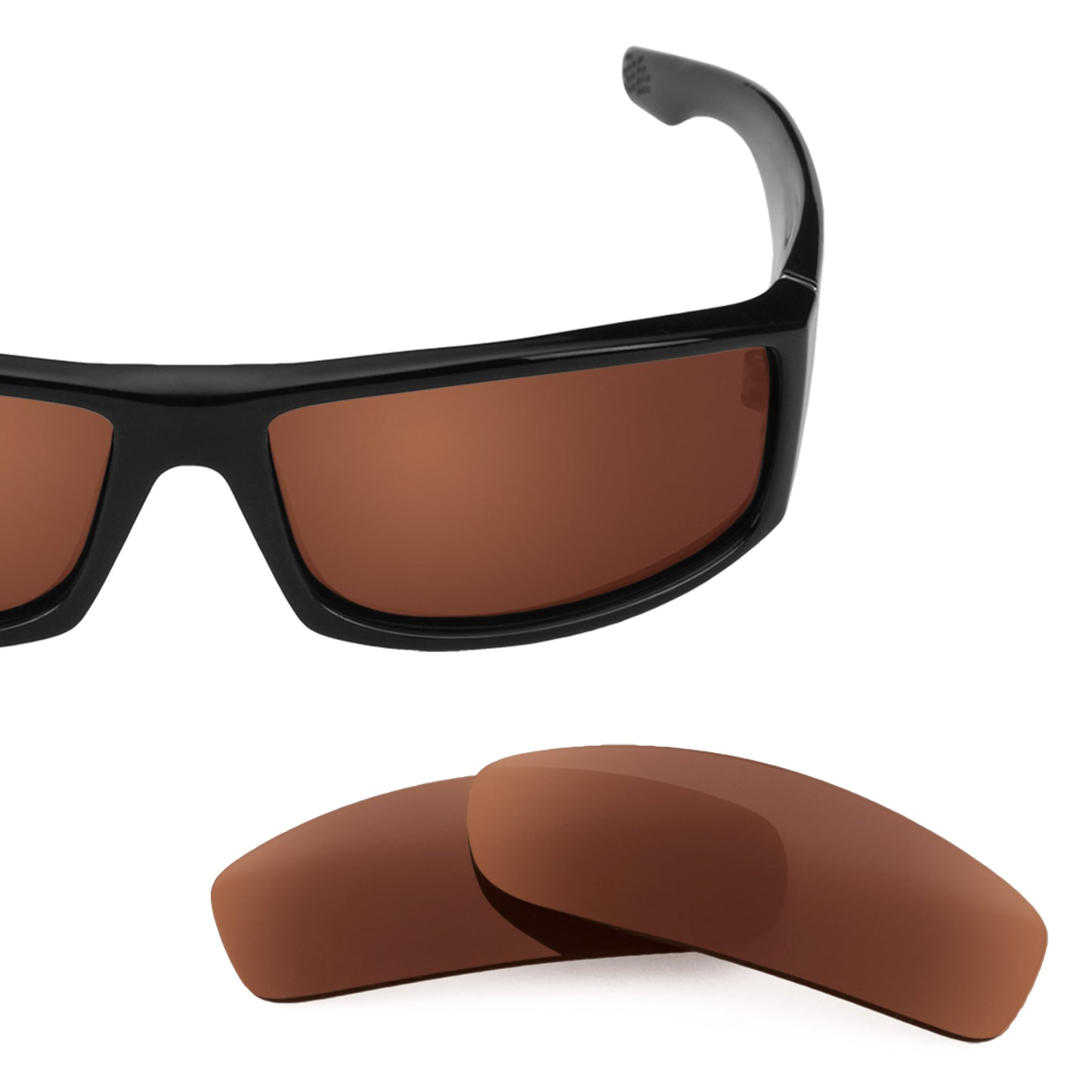 Revant replacement lenses for Spy Optic Cooper Elite Polarized Dark Brown