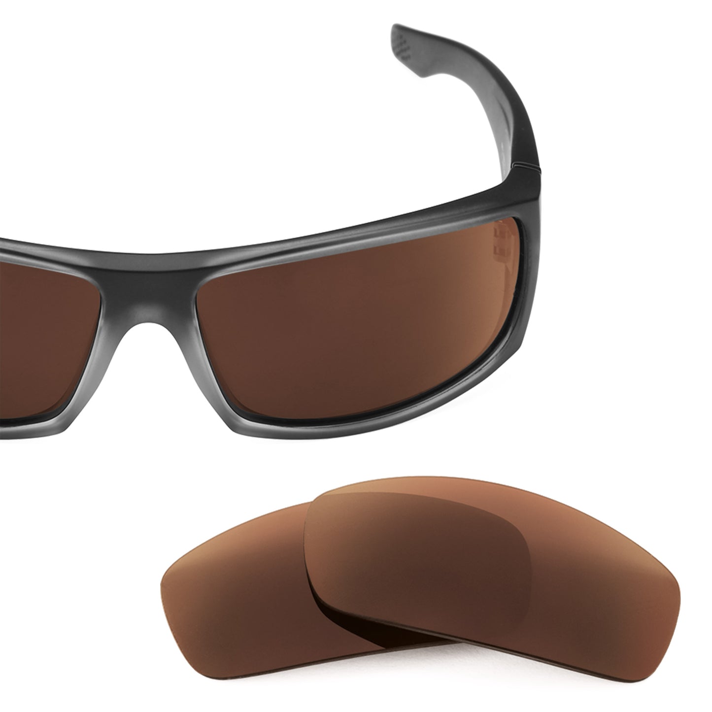 Revant replacement lenses for Spy Optic Cooper XL Elite Polarized Dark Brown