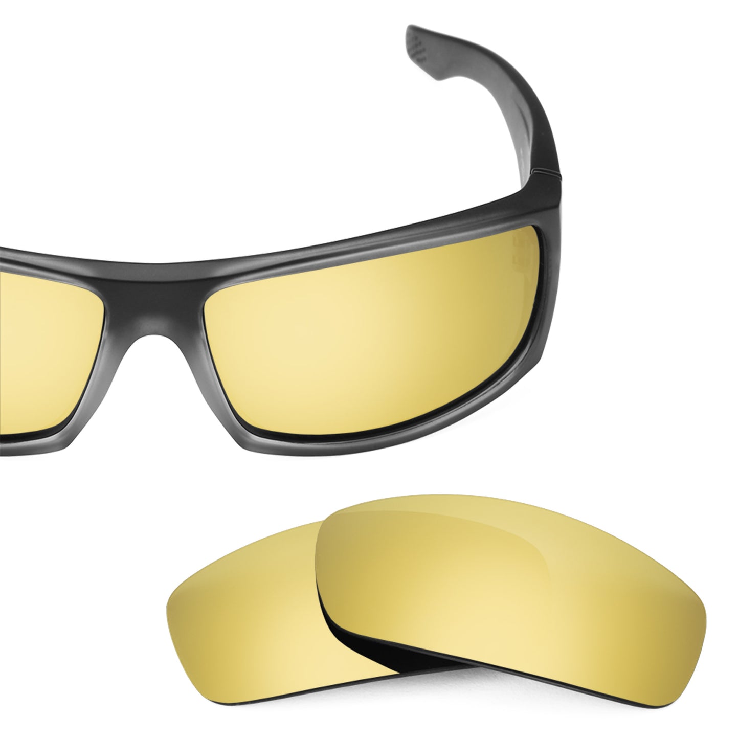 Revant replacement lenses for Spy Optic Cooper XL Elite Polarized Flare Gold